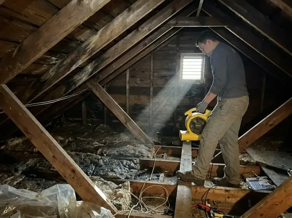 attic-water-damage-drying-proc-007 — frequently asked questions, Emergency Water Extraction & 24/7 Flood Response in Pondero…
